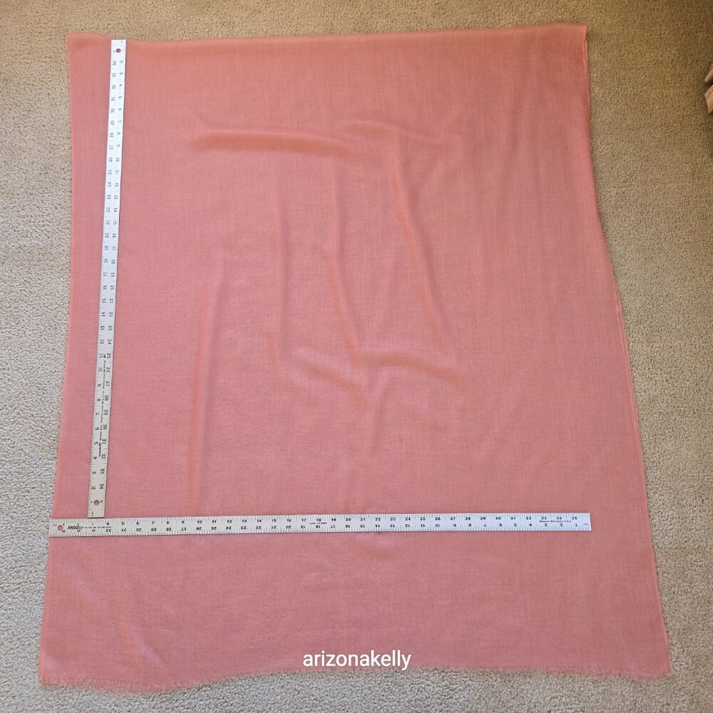 Ovcio Featherlight Cashmere Scarf in Azalea Pink - Picture 3 of 12